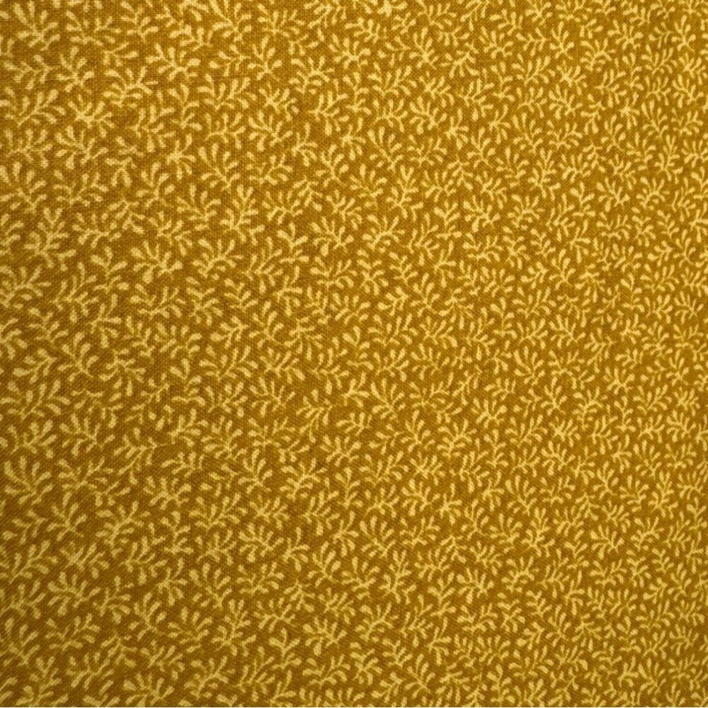 Bear Essentials P&B Textiles 1/2 yard x 44" Cotton Fabric Yellow Floral Pattern
